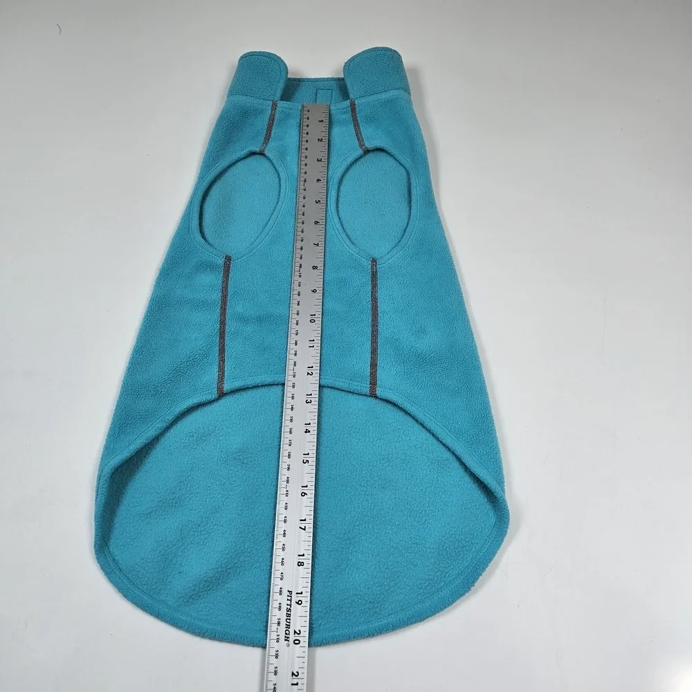 RC Pet Products Dog Vest Treat Tote Teal Orange Fleece Pullover Warm Bundle Coat